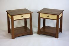 Black Walnut And Curly Maple Dresser And Nightstands 5 small