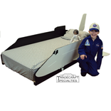 Space Shuttle Twin Kids Bed Frame - Handcrafted - Space Themed Children's Bedroom Furniture 1 small