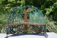 Tree Of Life Garden  Steel-Metal Bench 1 small