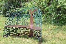 Tree Of Life Garden  Steel-Metal Bench 3 small