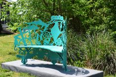 Sea Creatures Steel- Metal Bench 4 small