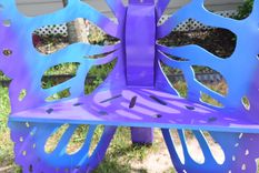 Butterfly Steel-Metal Bench 3 small