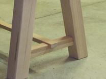 Trestle Dining Table And Benches 3 small
