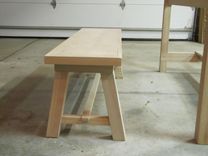 Trestle Dining Table And Benches 5 small