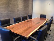 Natural Walnut Slab Conference Table 1 small
