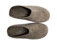 Men's Wool Clogs Eco Brown 2 small