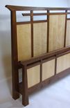Custom Designed Walnut And Curly Maple Bed 3 small
