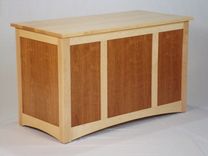 Birdseye Maple And Figured Cherry Blanket Chest 1 small