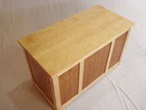 Birdseye Maple And Figured Cherry Blanket Chest 3 small