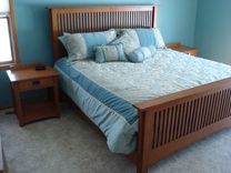 Quartersawn White Oak Mission Nightstand 3 small