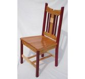 Custom Designed Purple Heart, Birdseye Maple And Black Cherry Dining Chair 2 small