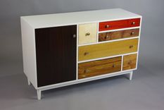 White Maple Dresser With Exotic Door And Drawer Fronts 1 small