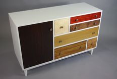 White Maple Dresser With Exotic Door And Drawer Fronts 2 small