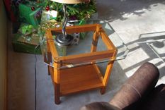 Cherry Coffee And End Tables For Glass Tops 2 small