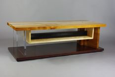 Live Edge Slab, Glass And Acrylic Living Room 2 small