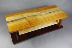 Live Edge Slab, Glass And Acrylic Living Room 3 small