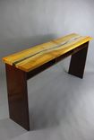 Live Edge Slab, Glass And Acrylic Living Room 5 small