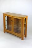 Cherry And Glass Display Cabinet And Mirror 1 small