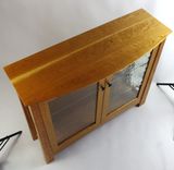 Cherry And Glass Display Cabinet And Mirror 4 small