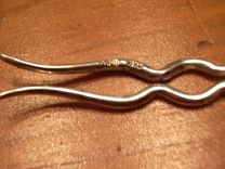 Small Sterling Silver Modernist Hair Comb 1 small