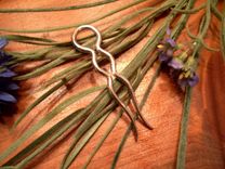 Small Sterling Silver Modernist Hair Comb 4 small