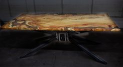 Flame Box Elder Dining Table 1 small