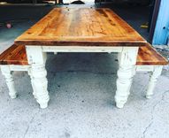 6 Foot Farmhouse Table Set 3 small