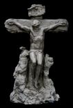 Crucifixion Sculpture.  8 Inch Tall Crucifix. 4 small
