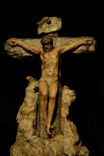 Crucifixion Sculpture.  8 Inch Tall Crucifix. 9 small