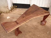 Sculptural Mid Century Modern Walnut Live Edge Coffee Table Organic Chic Rustic Fantasy Furniture 1 small