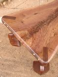 Sculptural Mid Century Modern Walnut Live Edge Coffee Table Organic Chic Rustic Fantasy Furniture 6 small
