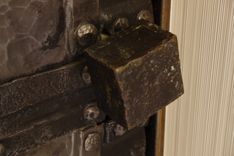 Metal Forged Entry Door. 1 small