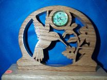 Scenic Art With Small Desk Clock 2 small
