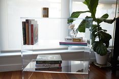 Acrylic Bookcase- T.V. Stand - Hand Crafted, Custom Size Never A Problem 1 small