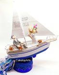 Sailing Boat Wedding Cake Topper Look Alike 5 small
