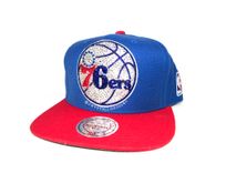 Philadelphia 76ers Sixers Nba Crystallized Snapback Baseball Cap Genuine European Crystals Bedazzled 3 small