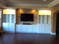Arched Door Bank Display Cases Library Tv Entertainment System 4 small
