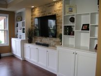 Arched Door Bank Display Cases Library Tv Entertainment System 5 small