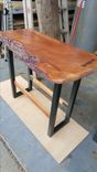 Live Edge Cherry With Walnut Bow Tie And Iron Legs 2 small