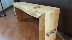 Fusion Live Edge Knotty Pine Walnut Insert Stainless Steel 1 small