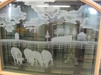 Etched Glass For Bedroom, Kitchen, Pantry, Interior Doors Or Windows 1 small