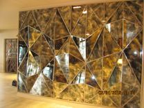 Commercial Abstract Mirror Glass Pyramid Wall Art 3 small