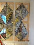 Commercial Abstract Mirror Glass Pyramid Wall Art 5 small