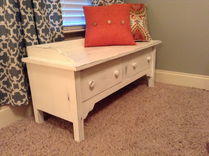 Bench / Distressed Bench / Storage Bench 1 small