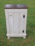 Cabinet W/ Reclaimed Wood Top & Antique Glaze 2 small