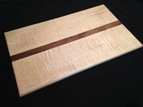 Cutting Board Curly Maple And Walnut Cutting Board 2 small
