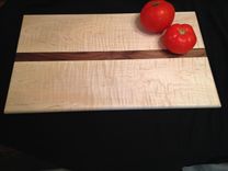 Cutting Board Curly Maple And Walnut Cutting Board 3 small
