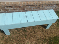 Bench Painted And Distress 2 small