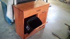 2 Bin Trash Or Recycling Cabinet With Drawer 2 small