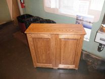 2 Bin Trash/ Recycling Cabinet 1 small